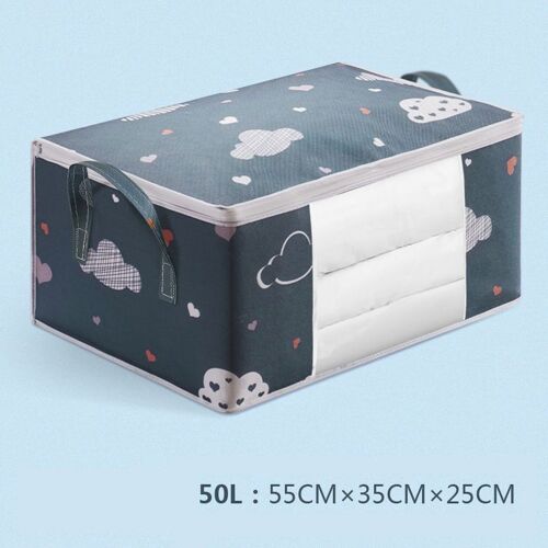 Sac de rangement pliable pour vêtements, couverture, couette, placard, pull, boîte de rangement Durable, impression de dessin animé, organisateur d'armoire pour vêtements d'hiver