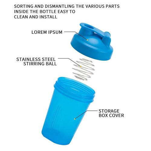 Tasse À Boisson En Plastique Pour Le Sport, Fitness, Logo, Protéines En Poudre, Milkshake, Créatif