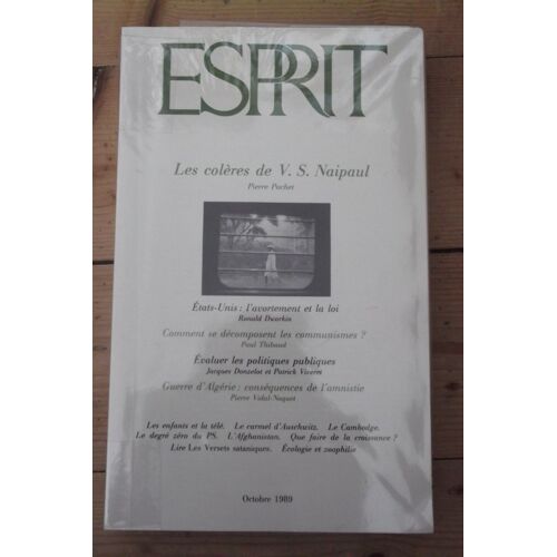 Esprit N?10, Les Coleres De V. S. Naipaul