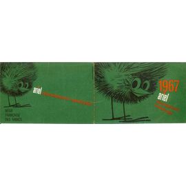 Calendrier Publicitaire Cigarettes Ariel 1967