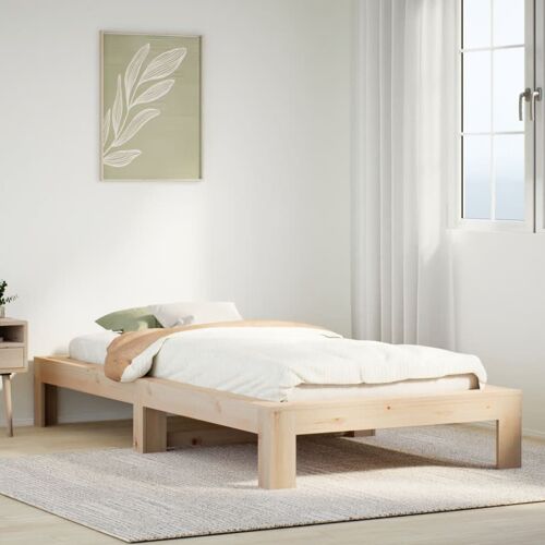 vidaXL Cadre de lit sans matelas 90x190 cm bois de pin massif