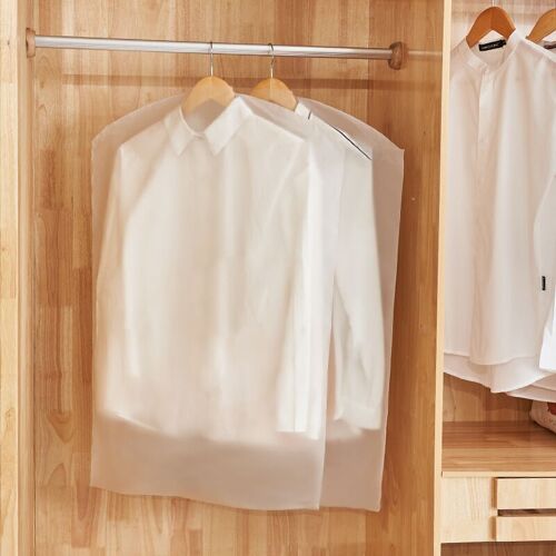 Sac de Rangement Transparent pour Vêtements, Housse Anti-Poussière Imperméable