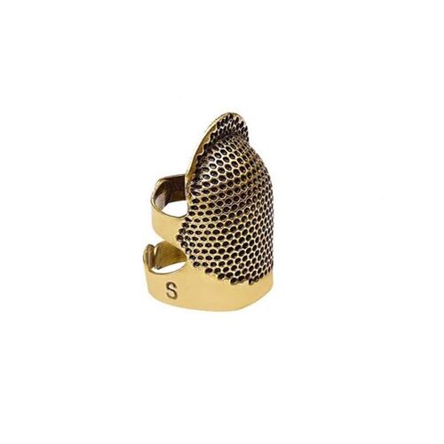 Protecteur de doigt de dé à coudre en métal et cuivre, bouclier de doigt réglable, anneau de doigt, accessoires d'artisanat de couture et de matelassage