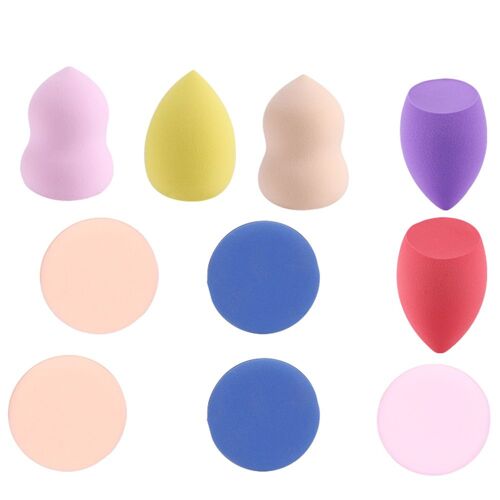 Maange Éponge À Fond De Teint Beauty Blender, Accessoires Cosmétiques, Poudre Humides Et Sèches, Coussinets, Lot De 5 Pièces 