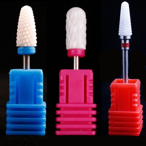 Tête De Meulage En Céramique, Accessoires De Machine À Poncer Électrique, Forme De Cylindre, Maïs Et Fusée, Balle, Lot De 3 Pièces 