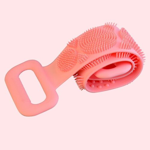 Brosse De Bain En Silicone, Éponge Corporelle, Gommage Du Dos, Massage, Ceinture De Douche, Brosse De Nettoyage De La Peau Étendue, Salle De Bain 
