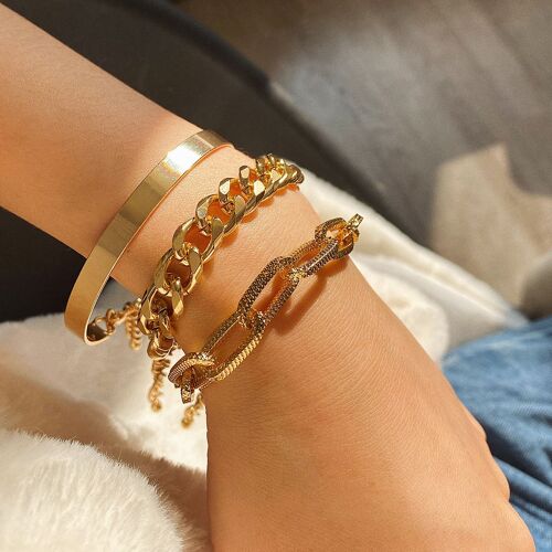 Bracelets En Acier Inoxydable Pour Femme, Bijoux En Zircone Cubique De Couple, Cadeau, Nouvelle Mode