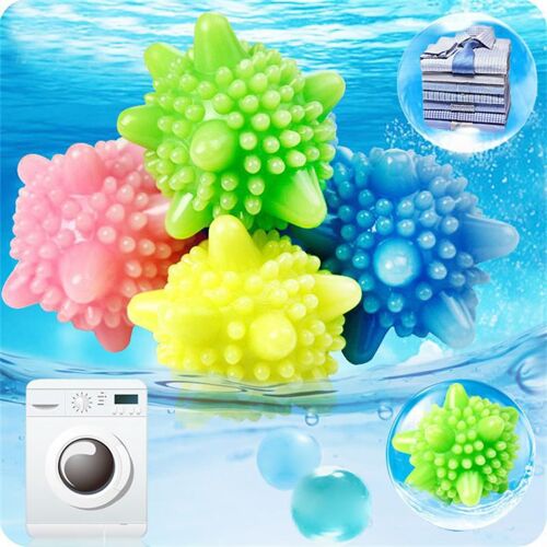 Boule de Lavage Anti-emmêlement pour Machine à Laver, Accessoire Magique à Friction Solide pour Enlever les Taches, 10 Pièces