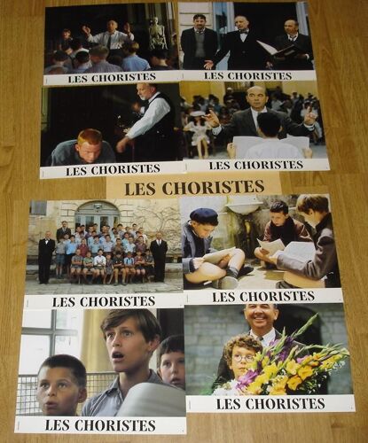 Les Choristes - Jeu De 8 Photos D'exploitation Cinématographique - Format 21x28 Cm - Un Film De Christophe Barratier Avec Gérard Jugnot, François Berléand, Jacques Perrin, Kad Merad - Année 2003