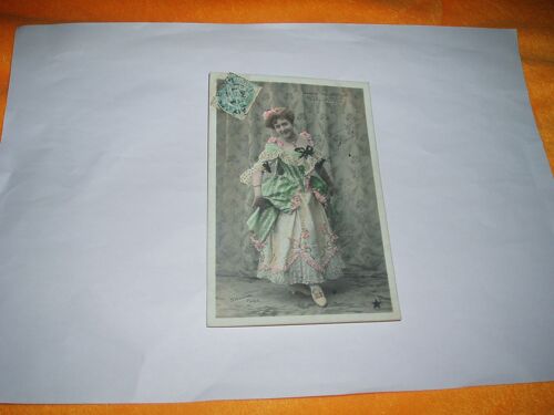 Carte Postale Circulee Stebbing Paris Alice Bonheur Varietes  / G. Piprot, Paris Etoile  Serie N°820 - Th.90  / Timbres + Tampon