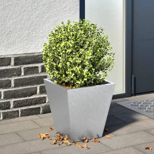 Vidaxl Jardinière 30x30x30 Cm Acier Galvanisé