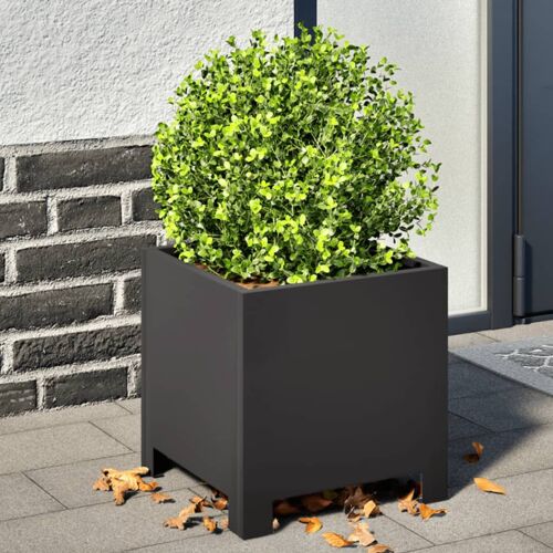 Vidaxl Jardinière Noir 30x30x30 Cm Acier