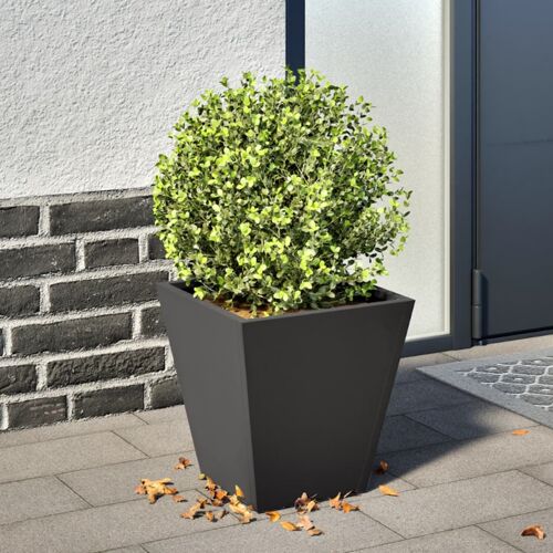 Vidaxl Jardinière Noir 30x30x30 Cm Acier
