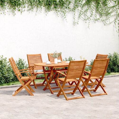 Vidaxl Chaises De Jardin Pliantes Lot De 6 57x66x95 Cm Bois D'acacia