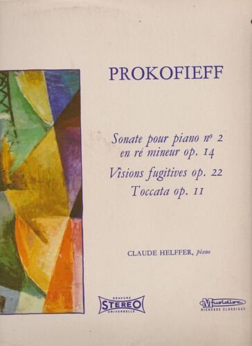 Prokofieff Ou Prokofiev Sonate Pour Piano N°2 En Re Mineur - Toccata Op. 11 - Visions Fugitives Op.22
