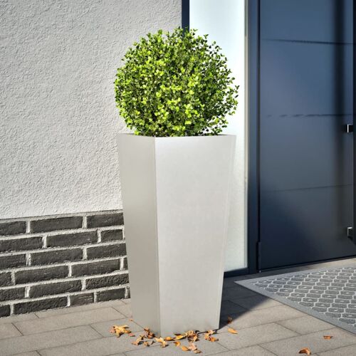 Vidaxl Jardinière 35x35x75 Cm Acier Inoxydable