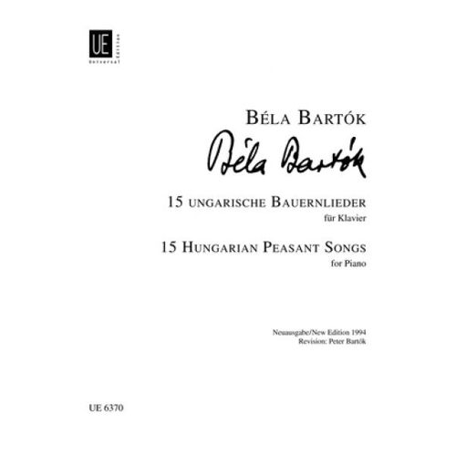 Bartok 15 Hungarian Peasant Songs