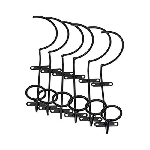 6 Pcs Mural Cave À Vin Rack, Bouteille De Vin Présentoir, Métal Suspendu Vin Rack De Rangement Pour Sto