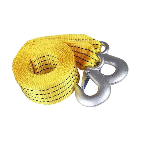 1 Pcs Car Tow Cable Heavy Duty Trailer Rope Towing Pull Rope Strap Hooks Van Road Recovery Nylon Ro