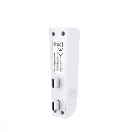 For Slim 6-In-1 USB 2.0 HUB Data Transfer Extender USB Multi-Function Portable Splitter,White