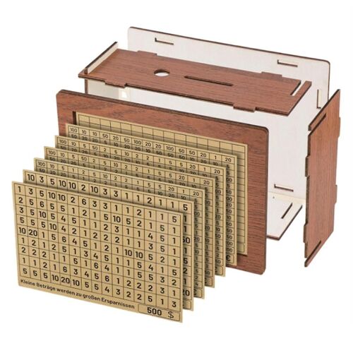 Tirelire avec réutilisable petite gestion financière Tirelire en bois non bois avec odeur d¿économie