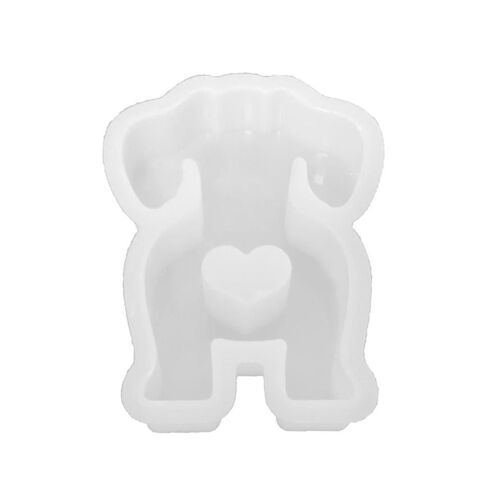 Chiot Silicone Moule Plâtre Béton Moules De Coulée Maison Décoration Amour Chien Résine Moule Plâtre Ornement Moules