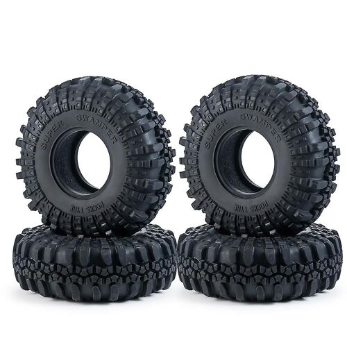 4pcs 137mm 2.2 Rubber Tires Wheel Tyres For 1/10 Rc Crawler Car Axial Wraith Scx10 Capra Trx4 Trx6