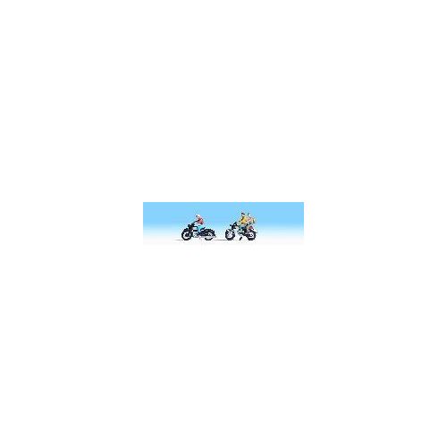 Noch - 36904 - Modélisme Ferroviaire - Motocyclistes - 3 Figurines + 2 Motos-Noch