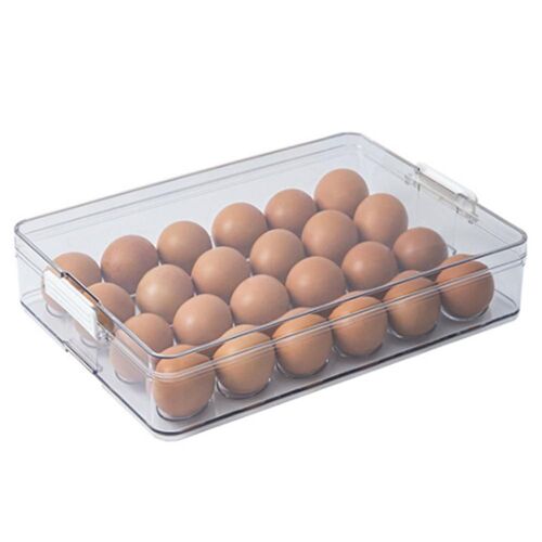 Kitchen Food Organizer Plastic Dumpling Storage Box Transparent Refrigerator Food Container Food St