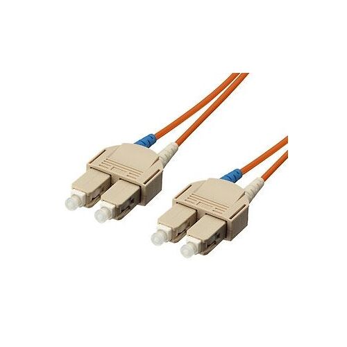 equip - Cordon de raccordement - SC multi-mode (M) pour SC multi-mode (M) - 3 m - fibre optique - 50 / 125 microns - gris