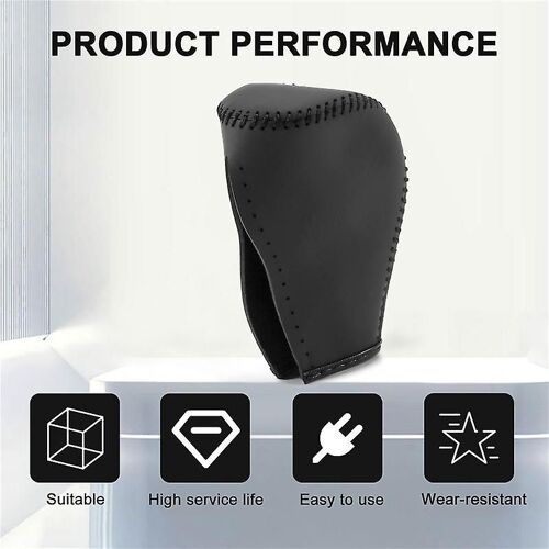 Leather Gear Shift Knob Cover For 4 2014-2019 Automatic Hand-Stitched Diy Gear Shift Collars B