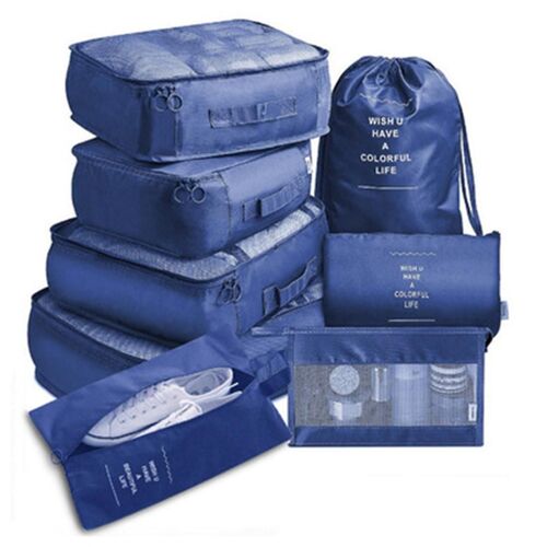 8Pcs Travel Organizer Storage Bags Suitcase Packing Set Storage Cases Portable Luggage Organizer Cl