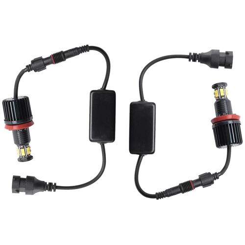 1 Pair 120w 12led Car Angel Eye Marker Headlights Bulbs Lamps For E82 E90 E92 E60 E61 E63 E89 X6 H8