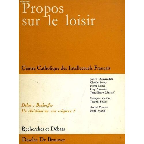 Propos Sur Le Loisir