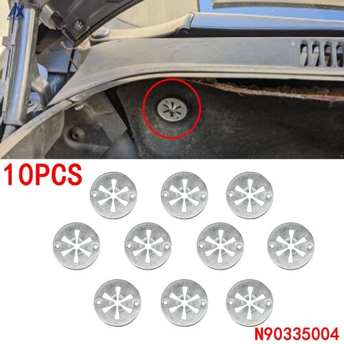 Capot En Métal Pour Volkswagen, 10 Pièces, Capot Sous-Moteur, Isolation, Clips Pour Volkswagen, Vw, Audi, Ford, Seat, Skoda, Fixation Automatique, Accessoires De Voiture "Nipseyteko"