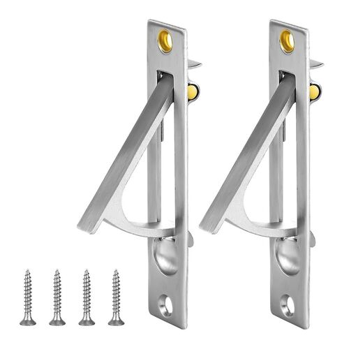 2pcs poignée de bord de porte escamotable, poignée de porte escamotable en acier inoxydable 304 avec vis, quincaillerie de porte pour Ba