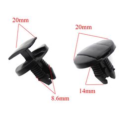 Fixation À Clip Intérieur Noir Pour Peugeot Et Citroen, 20 Paquets De Rivets De Retenue De Pare-Choc, Pince Fixe