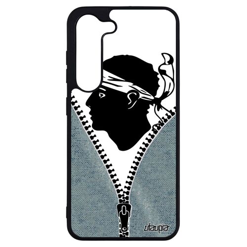Coque Silicone Pour Galaxy S23+ Plus Drapeau Corse Foot Cover Football Housse Basket Jeans Telephone Mobile Antichoc Corsica Samsung