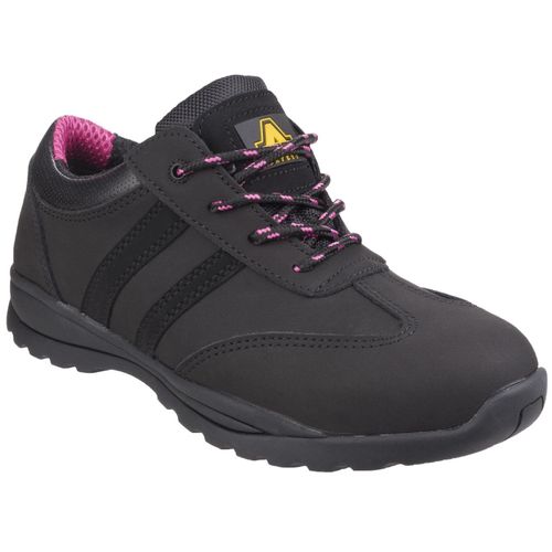 Amblers Women's Safety Sophie Lace Up Trainer Black 24927