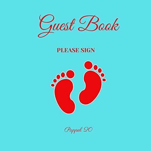Baby Boy Shower Guest Book: Color Pages