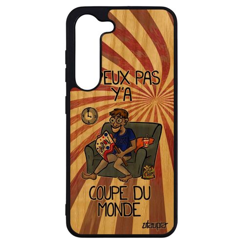 Coque En Bois Samsung S23+ Plus Silicone J'peux Pas Y'a Coupe Du Monde Bd Sport Telephone Je Humour Texte Portable Rugby De Galaxy