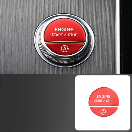 Car Interior One Key Start Headlight Handbrake Door Button Sticker Set For C E Glc W206 W214 X254 R