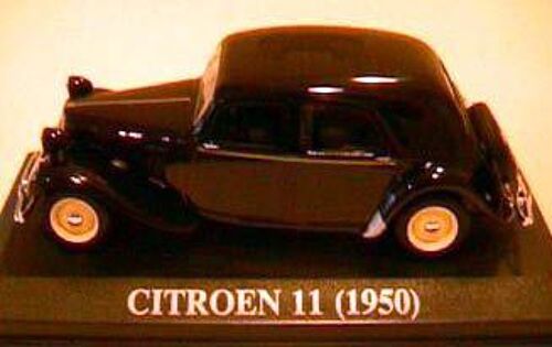 Citroen Traction Avant 11 De 1950 1/43 Noire Ixo Altaya Black Schwarz-Ixo