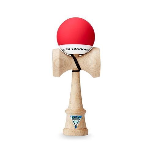 Krom Kendama Jouet Pop Rouge Capacités Cognitives Accrues Améliore L Équilibre Les Réflexes Et La Créativité Conçu Par Un Professionnel Pour Les Débutants Et Les Experts