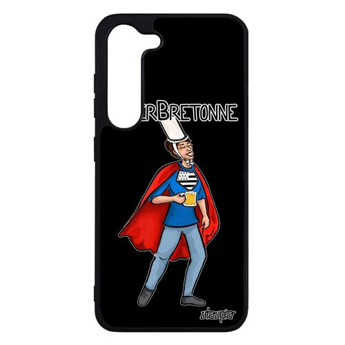 Coque Silicone Pour Galaxy S23 Super Bretonne Humour Humoristique Portable Cadeau D'anniversaire Bd Drole Design Heros Texte Samsung