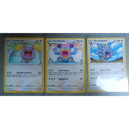 Chuchmur 135/185 + Ramboum 136/185 + Brouhabam 137/185 - Eb4 - Voltage Eclatant - Vf