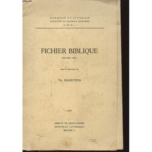 Fichier Biblique