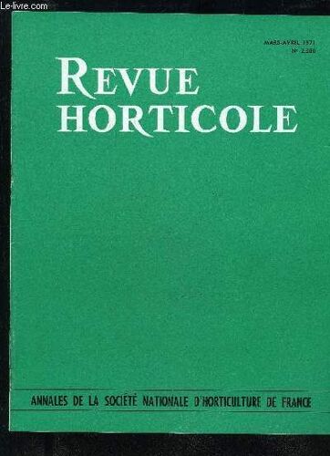 La Revue Horticole 1971 N° 2300 - Chronique Horticole ..A La Société Nationale D¿Horticulture De France .Les Productions Horticoles Et La Mécanisation :Ii. ¿ Les Cultures Légumières ...