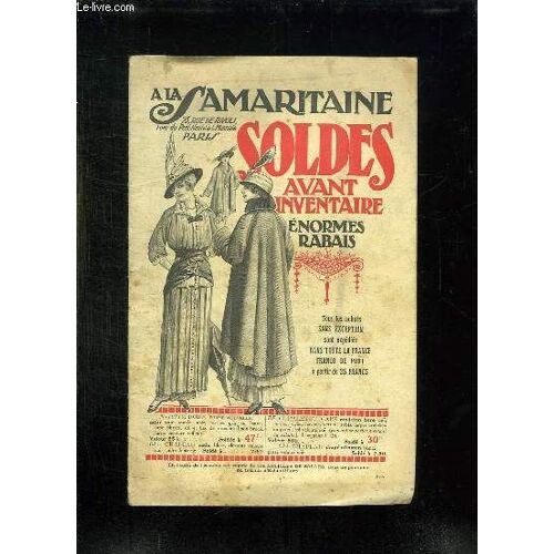 Catalogue Samaritaine. Soldes Avant Inventaire. Enormes Rabais.