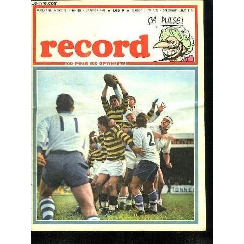 Record N° 61.Sommaire: Bande Dessinee, Reportages Et Interviews, Pratique Et Detente...
